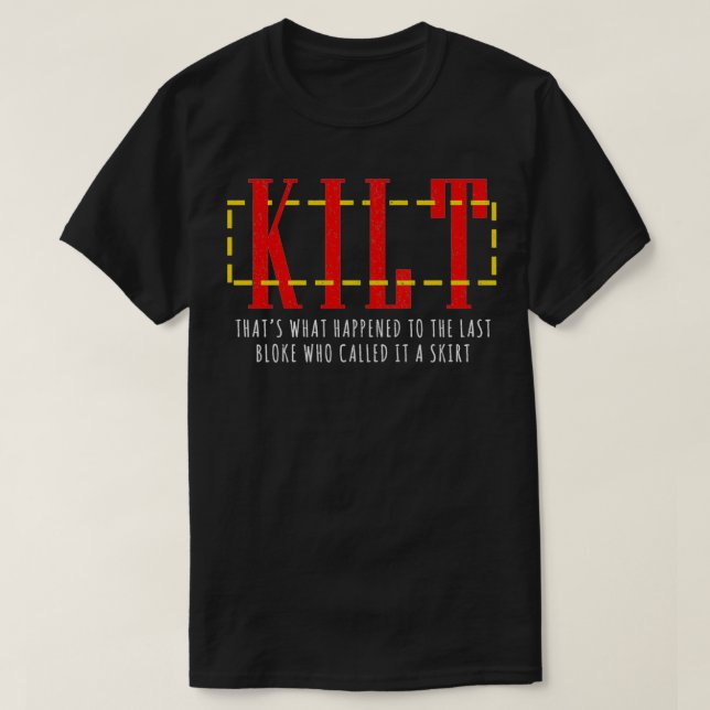 Camiseta El asesinato escocés, el último faldón en la carre (Diseño del anverso)