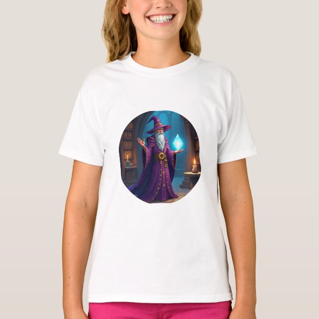 Camiseta El asistente consulta su cristal mágico (Anverso)