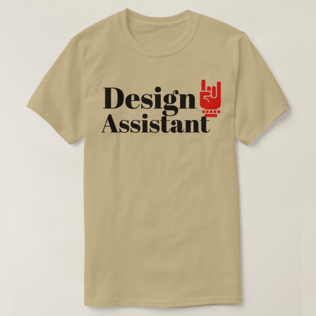 Camiseta El Asistente de Diseño (Diseño del anverso)