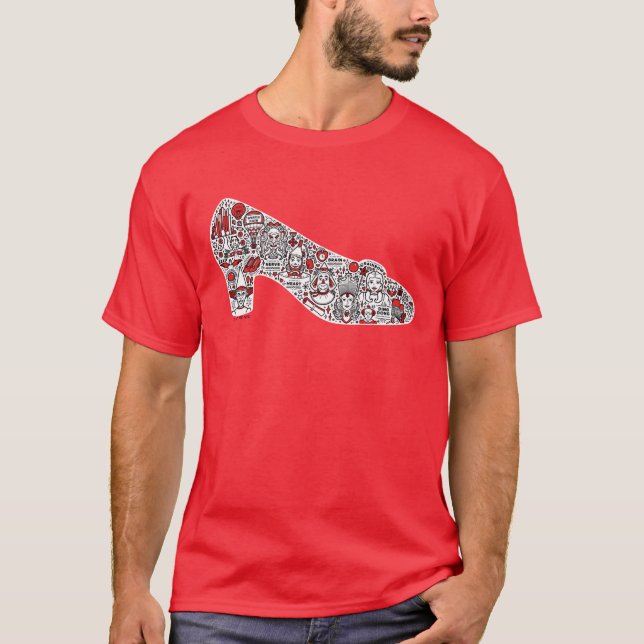 Camiseta El asistente de Oz Doodle Art (Anverso)