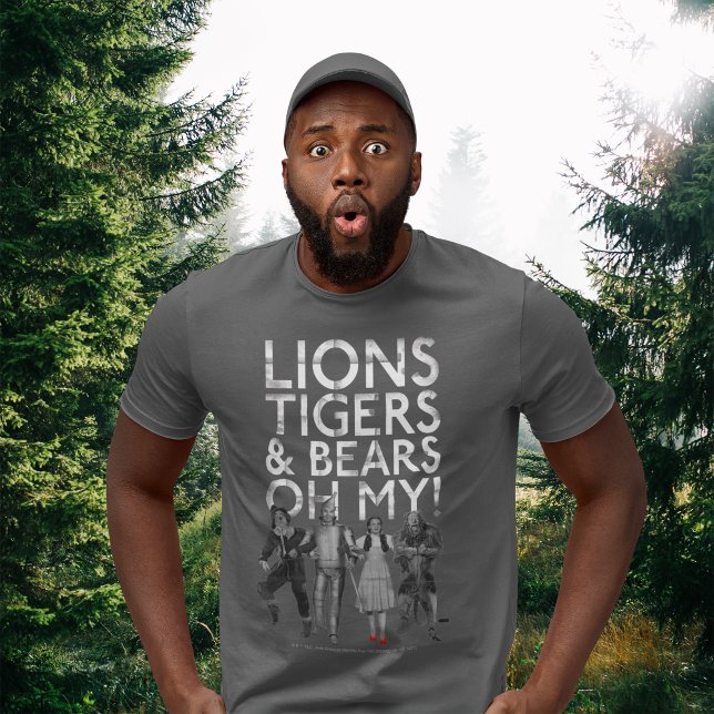 Camiseta El Asistente De Oz™ | Tigres de leones y osos ¡Oh  (Person wearing t-shirt)