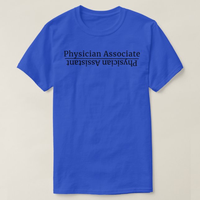 Camiseta El asistente médico se convierte en asociado médic (Diseño del anverso)