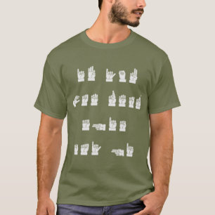 Camiseta El ASL si usted puede leer este dice hola #