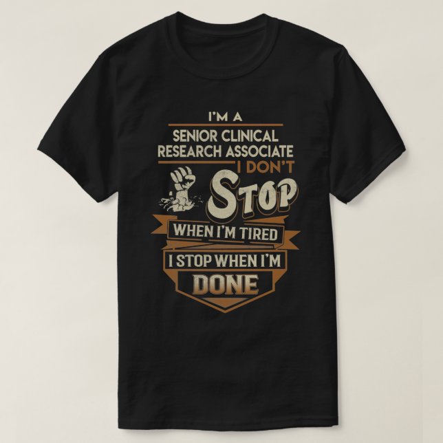 Camiseta El Asociado Principal De Investigación Clínica Se  (Diseño del anverso)