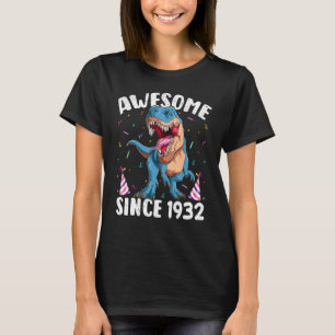 Camiseta El asombroso amor de los dinosaurios de 90 años de