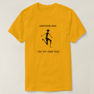 Camiseta El asombroso atleta de silueta de papá