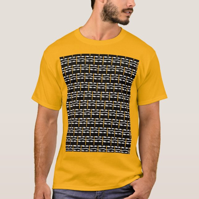 Camiseta El asombroso Naranja de arte étnico africano de pa (Anverso)