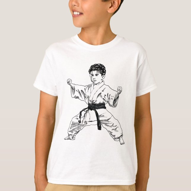 Camiseta El asterio de Stance del niño Karate (Anverso)