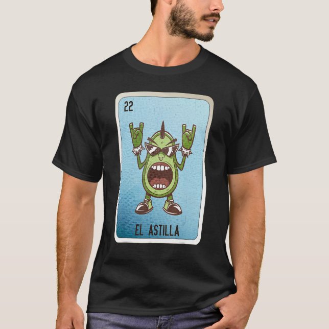 Camiseta El Astilla Mexican Slang Lottery Bingo Cards (Anverso)