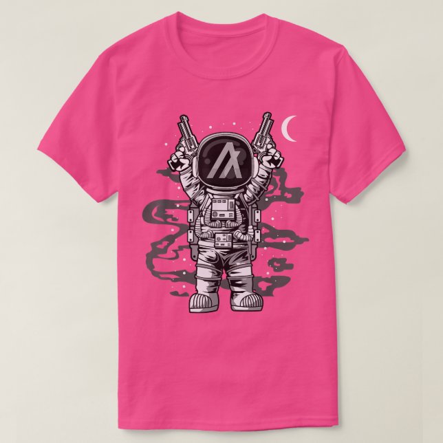 Camiseta El Astronauta Algorand Moneda ALGO A La Cripta De  (Diseño del anverso)