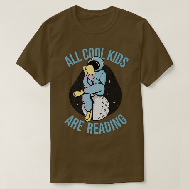 Camiseta El astronauta de BookLover lee Bookworm (Diseño del anverso)