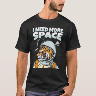 Camiseta El astronauta de los tigres, un animal, un gato gr