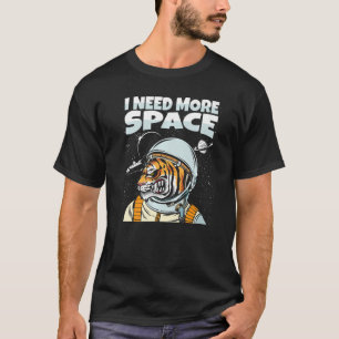 Camiseta El astronauta de los tigres, un animal, un gato gr