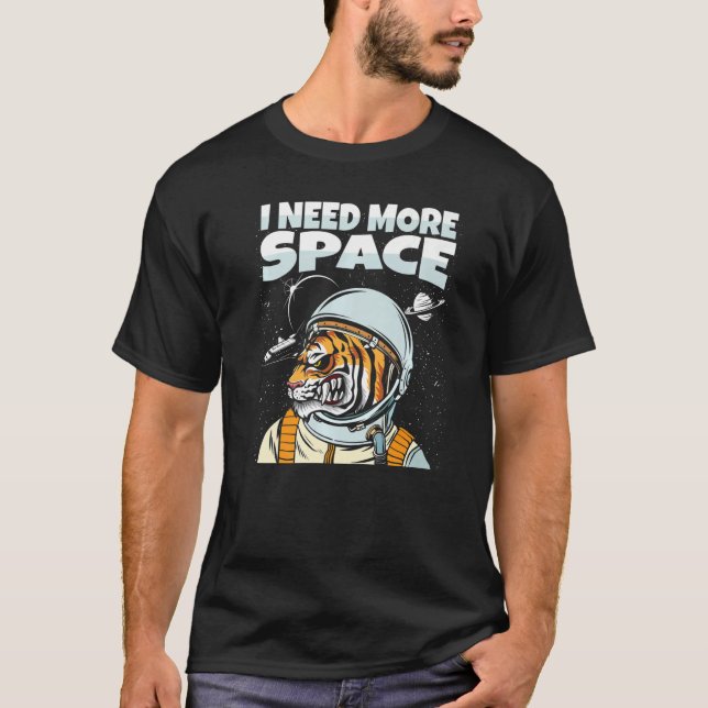 Camiseta El astronauta de los tigres, un animal, un gato gr (Anverso)