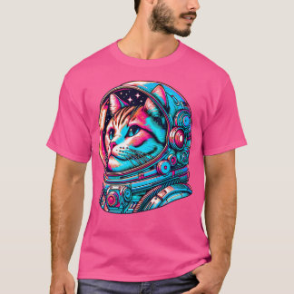 Camiseta El astronauta del gato Kitten Cosmonaut Cyberpunk