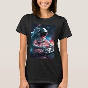 Camiseta El astronauta DJ se puede convertir en gráfico esp