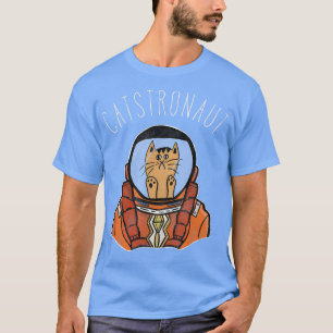Camiseta El astronauta espacial Cat T Shirt Funny Tee de di