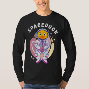 Camiseta El astronauta espacial Rubber Duck Ducky Bubble Te