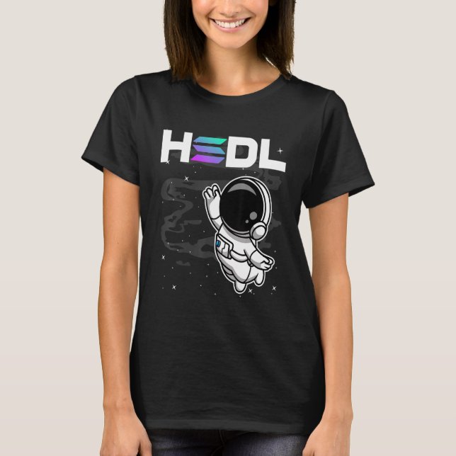Camiseta El Astronauta Llevó La Moneda Solana Sol A La Crip (Anverso)