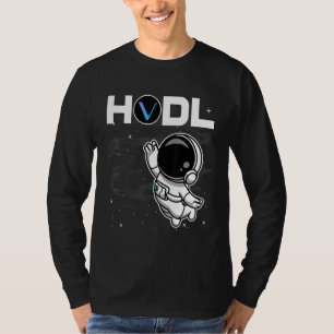 Camiseta El Astronauta Llevó La Moneda Vechain Vet A La Cri