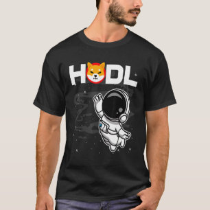 Camiseta El Astronauta Mantuvo La Moneda Shiba Inu Shib En