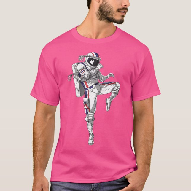 Camiseta El astronauta Muay Thai Boxing Karate Kickboxing M (Anverso)