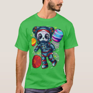Camiseta El Astronauta Panda Bear En El Espacio