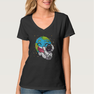 Camiseta El Astronauta Planeta Cuto La Galaxia De La Tierra