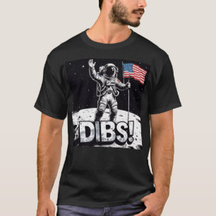 Camiseta El astronauta se balancea en América de la Luna
