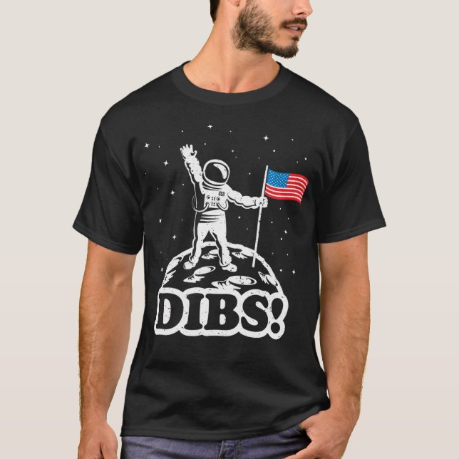 Camiseta El astronauta se tambalea en la América de la Luna (Anverso)