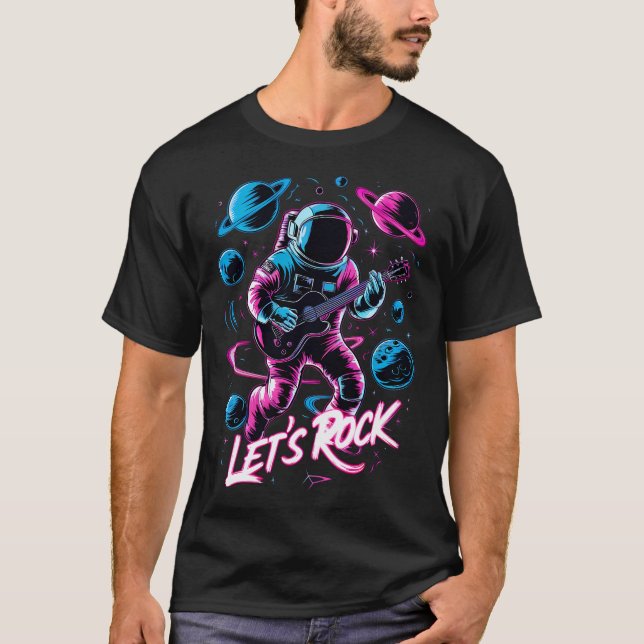 Camiseta El Astronauta Vamos A Rock (Anverso)