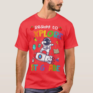 Camiseta El astronauta vuelve a la escuela listo para pasar