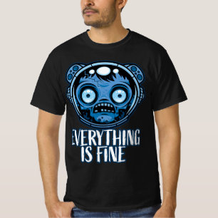 Camiseta El astronauta zombi está bien