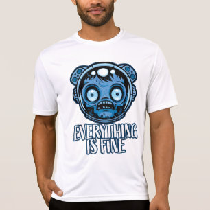 Camiseta El astronauta zombi está bien