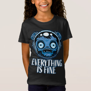 Camiseta El astronauta zombie está bien
