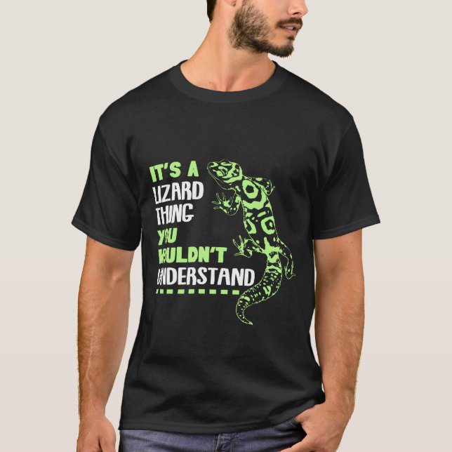 Camiseta El asunto del reptil Lizard no entendería Gecko (Anverso)