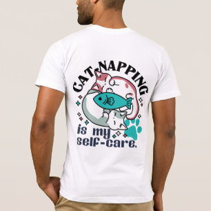 Camiseta El Ataque Al Gato Es Mi Autocuidado: Gatos Cuestos