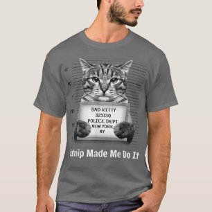 Camiseta El Ataque Me Hizo Hacerlo Sr. Furrypants Kitty Cat