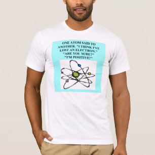 Camiseta el átomo perdió un chiste de la física del