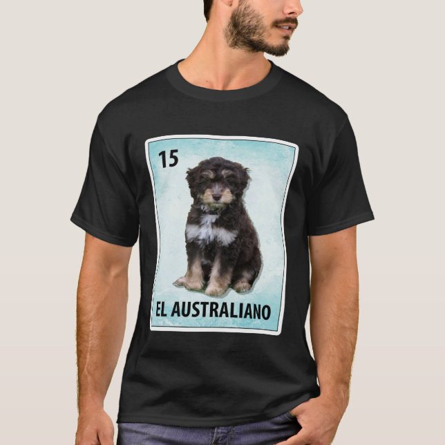 Camiseta El Australiano Mexican Aussiedoodle Cards (Anverso)