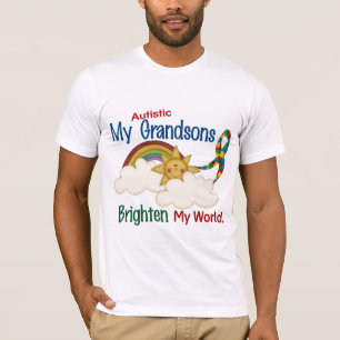 Camiseta El autismo ACLARA a MIS nietos del MUNDO 1