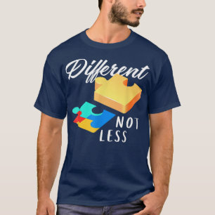 Camiseta El autismo autista diferente y no menos rompecabez