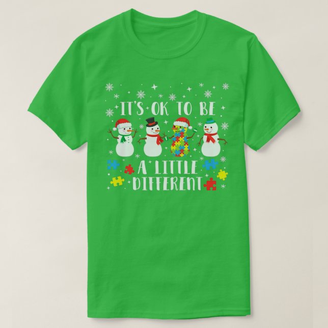 Camiseta El Autismo Cita Que Está Bien Ser Una Nieve Un Poc (Diseño del anverso)