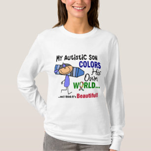 Camiseta El autismo COLOREA a SU PROPIO hijo del MUNDO
