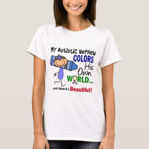 Camiseta El autismo COLOREA a SU PROPIO sobrino del MUNDO
