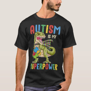 Camiseta El autismo de dinosaurio raex es mi premio al auti