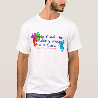 Camiseta El autismo de la ayuda encuentra una curación