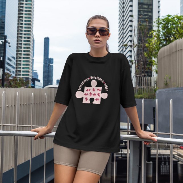 Camiseta El autismo de la pieza del rompecabezas alemán (Subido por el creador)