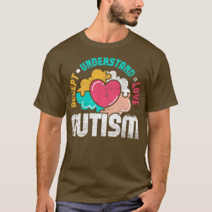 Camiseta El autismo de la pieza rompecabezas apoya la conci