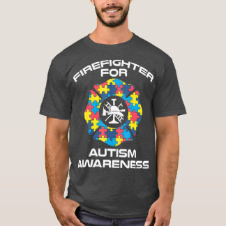 Camiseta El Autismo De Los Bomberos Merch Los Mejores Regal